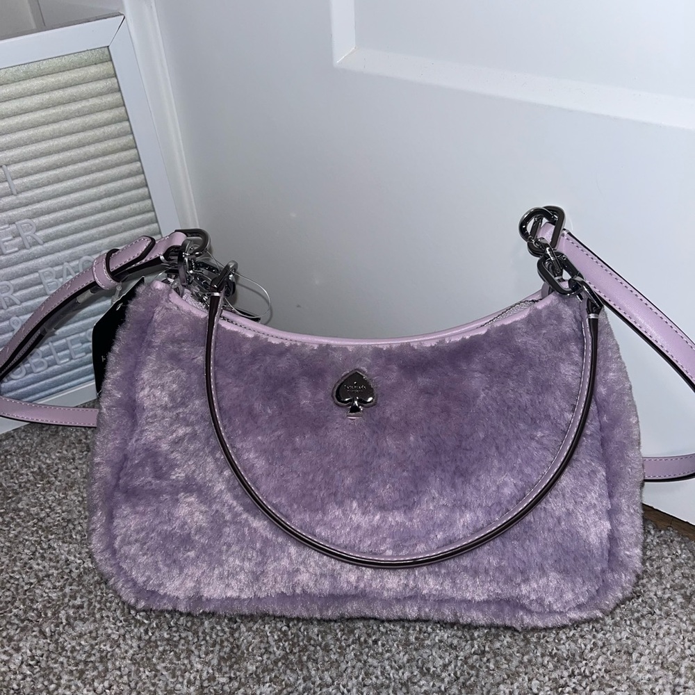 NWT Kate Spade Kayla Faux Fur Crossbody - Picture 3 of 10